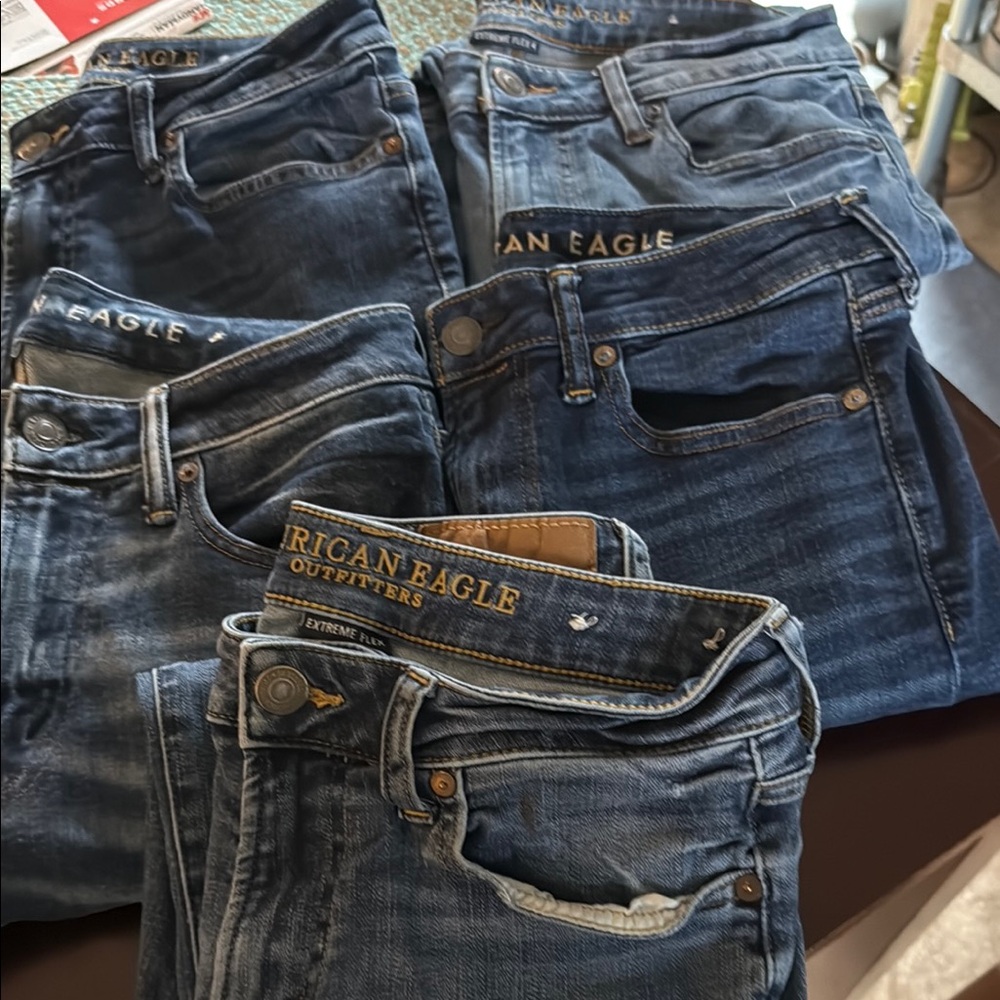 American Eagle Outfitters Blue Skinny Jeans